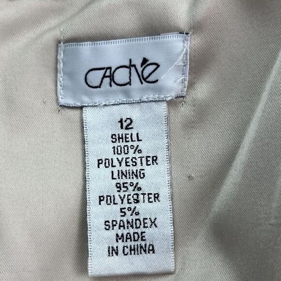 Cache vintage Dress 12 Lace Strapless Glam Party Cocktail Wedding Holiday - Picture 8 of 14